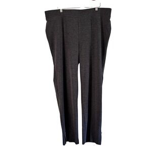 Cato‎ Woman Dress Pants Wide Leg Pull On Stretch Career Casual Gray 18/20W